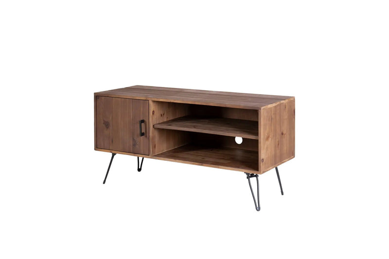 Simple, Modern, Vintage Reclaimed Wood TV Stand Media Table For Living Room - Natural by Unique Piece Furniture
