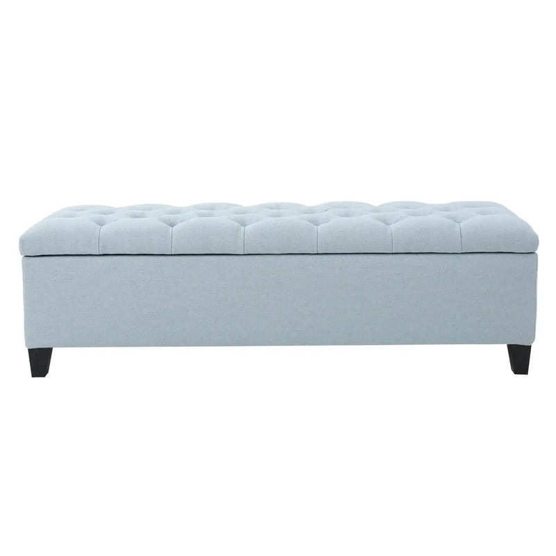Glouster Contemporary Storage Ottoman with Button Tufted Design by HouseOfZazla