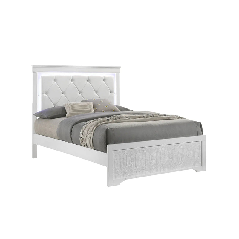 Blaze - Bed With LED Headboard by HouseOfZazla