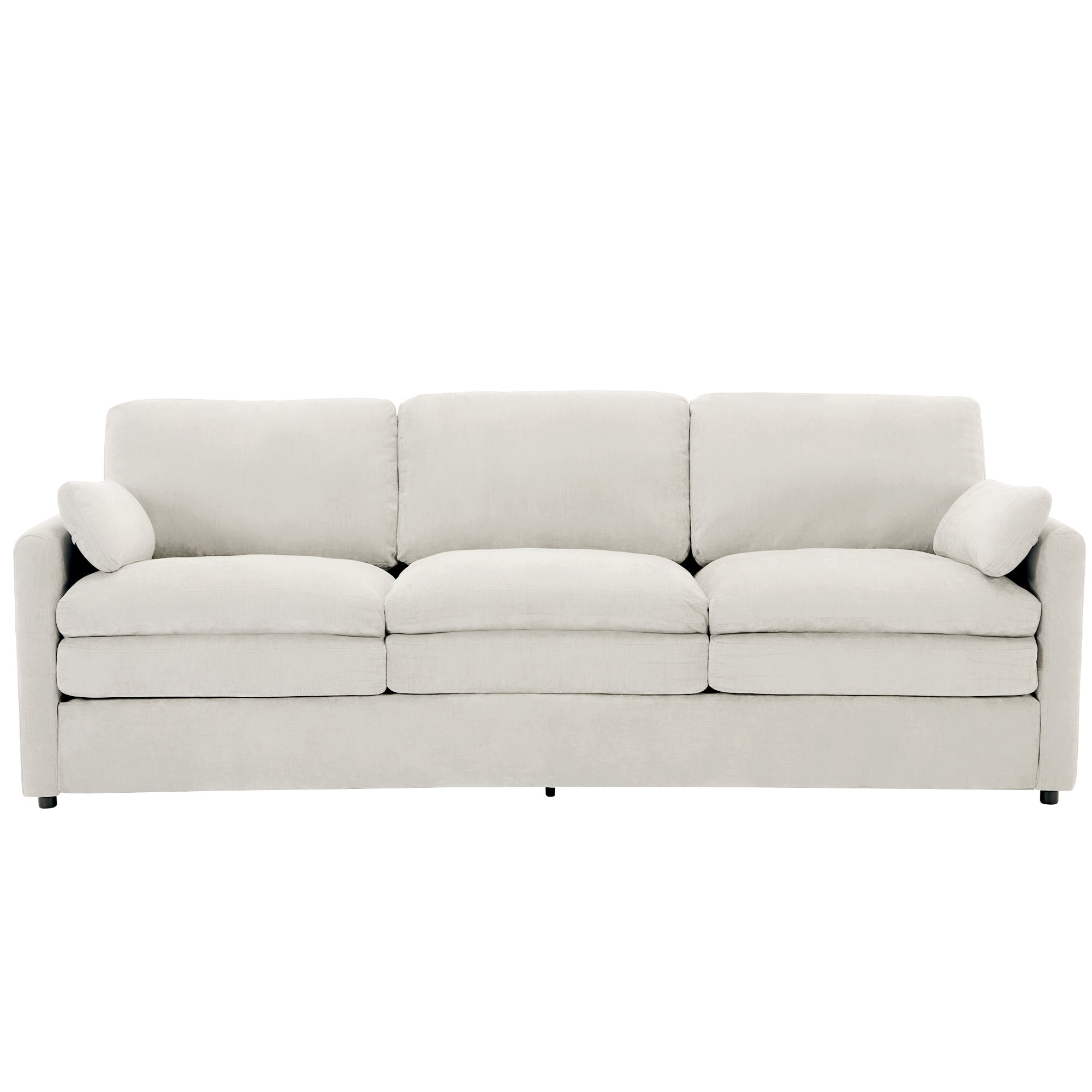 Cozy Upholstered 3-Seater Sofa with Plush Double Cushion and Ergonomic Design by BLAKHOM
