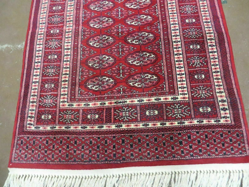3' X 5' Vintage Fine Handmade Turkoman Bokhara Yamud Rug Carpet Nice by Jewel Rugs