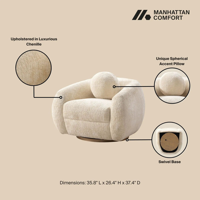 Tribeca - Swivel Lounge Chair by HouseOfZazla
