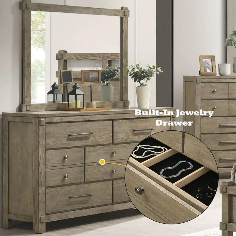 Colton - Dresser - Antique White Oak by Unique Piece Furniture