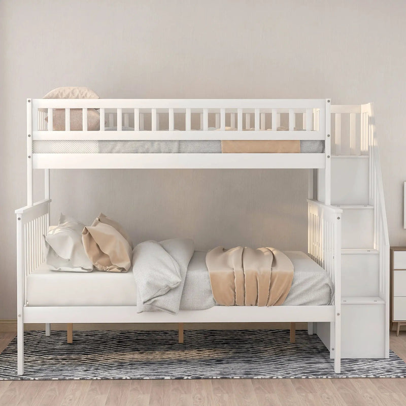 Bunk Bed With Staircase by HouseOfZazla