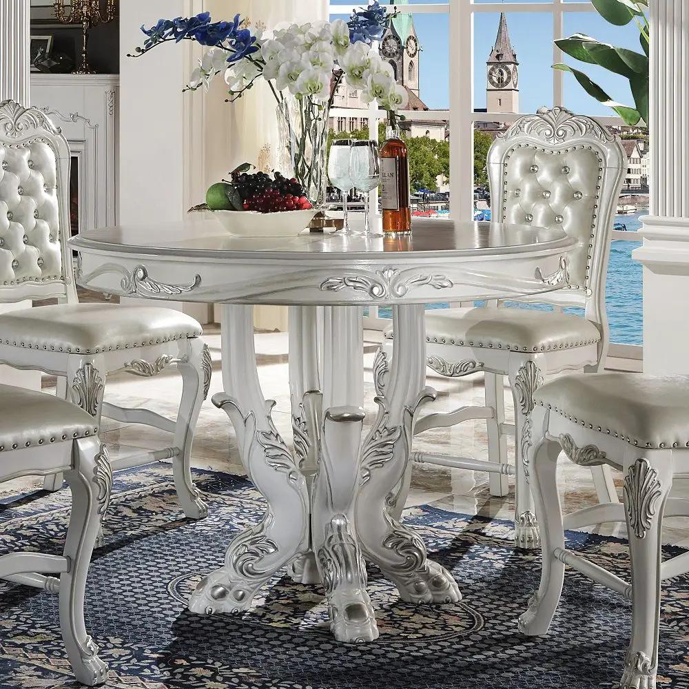 Dresden - 48" Counter Height Table - Bone White by Unique Piece Furniture