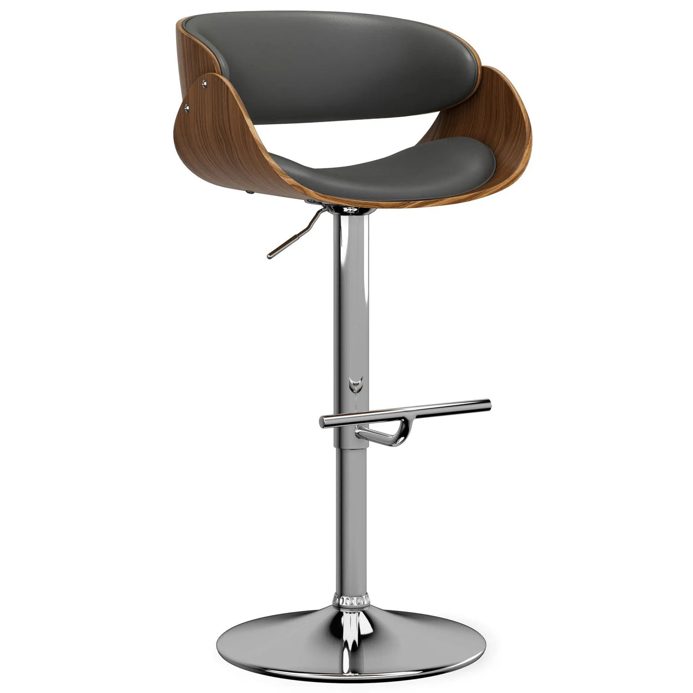 Amery - Mid Century Modern Adjustable Swivel Bar Stool by HouseOfZazla