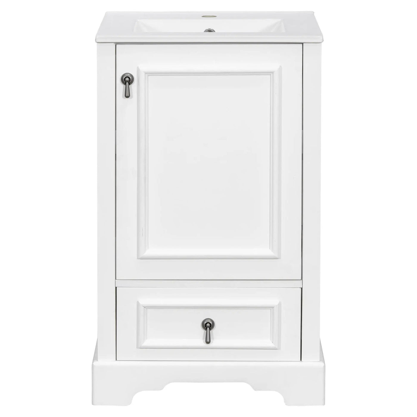 Bathroom Vanity With Sink, Soft Close Door, Adjustable U-Shaped Shelf by HouseOfZazla