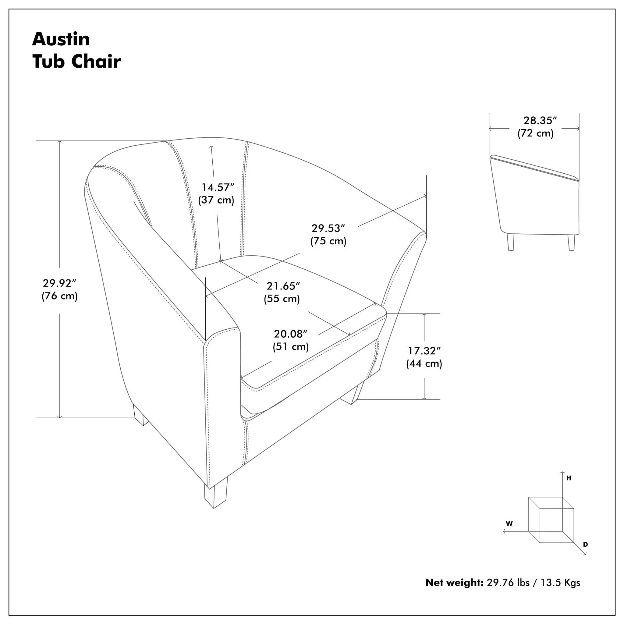 Austin - Transitional Tub Chair by Unique Piece Furniture