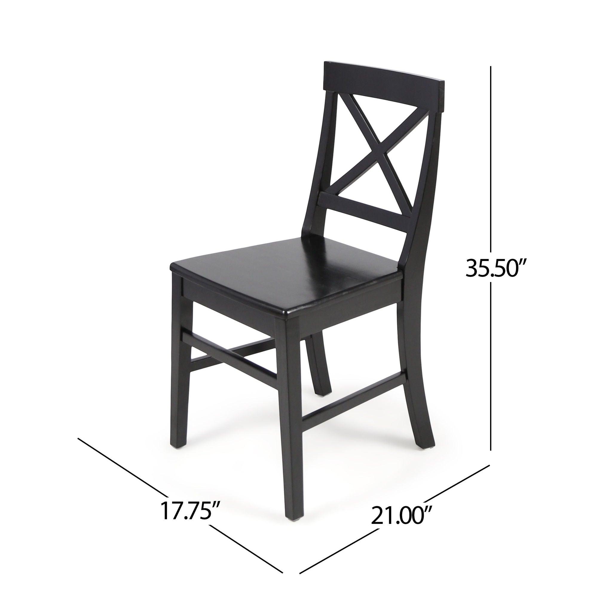 Plethora - Dining Chair With X Shaped Back (Set of 2) by HouseOfZazla