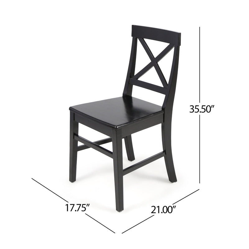 Plethora - Dining Chair With X Shaped Back (Set of 2) by HouseOfZazla