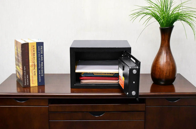 Compact Keypad Depository Safe - Black by HouseOfZazla