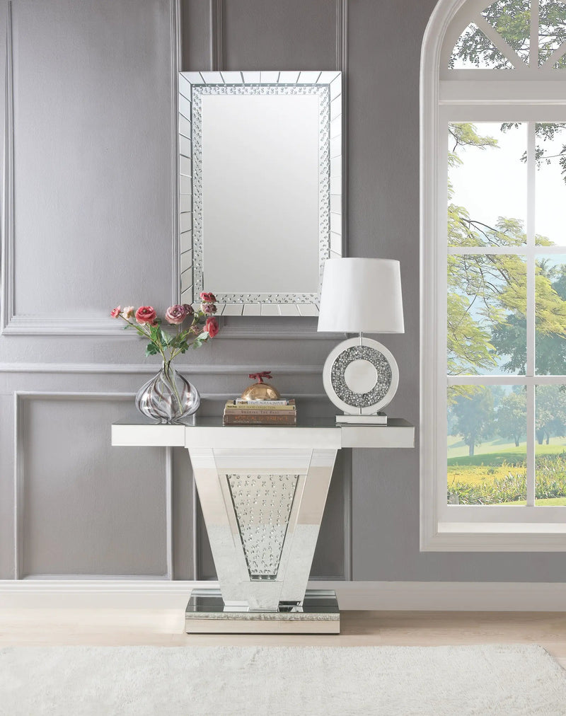 Nysa Mirrored & Faux Crystals Accent Mirror by HouseOfZazla