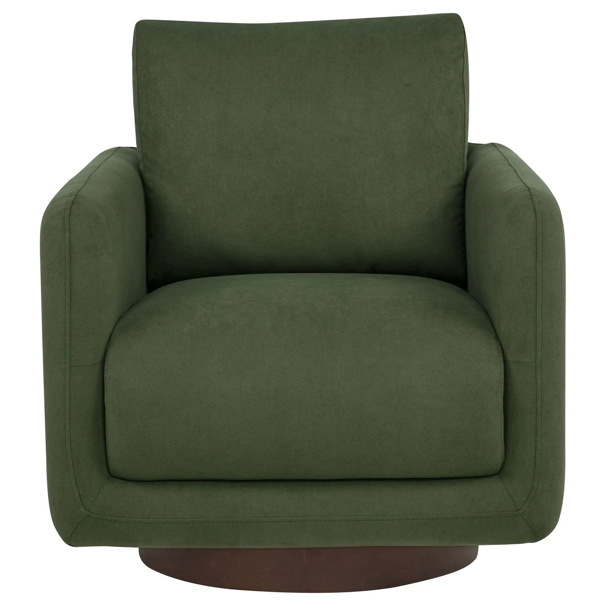 Iris Fabric Upholstered Swivel Accent Chair Matcha by Unique Piece Furniture