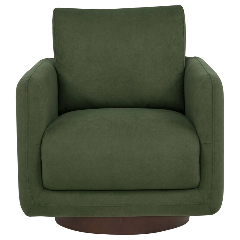 Iris Fabric Upholstered Swivel Accent Chair Matcha by Unique Piece Furniture