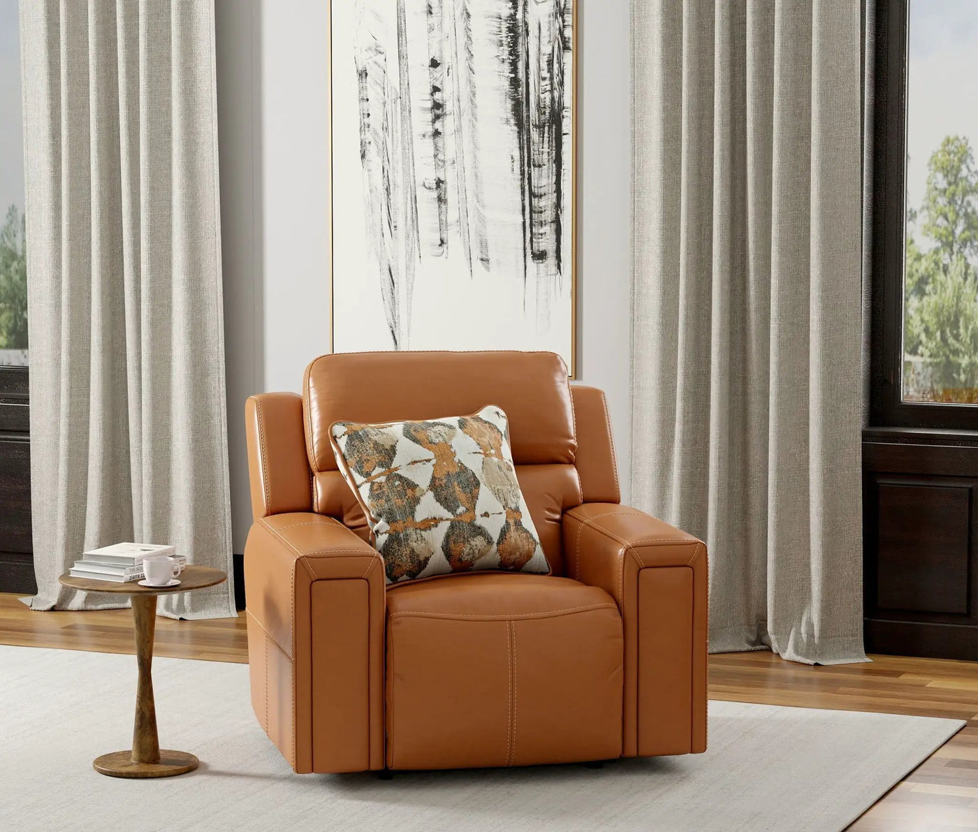 Arezzo - Power Headrest Power Lay Flat Recliner With Zero Gravity/Extended Ottoman by Unique Piece Furniture