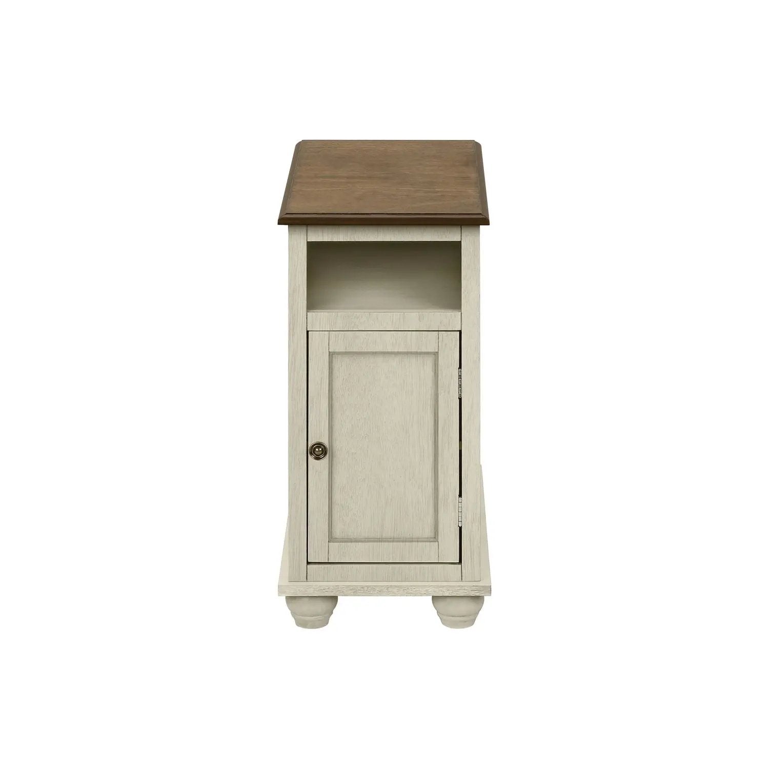 Accent End Table, Storage, Traditional - White by Unique Piece Furniture