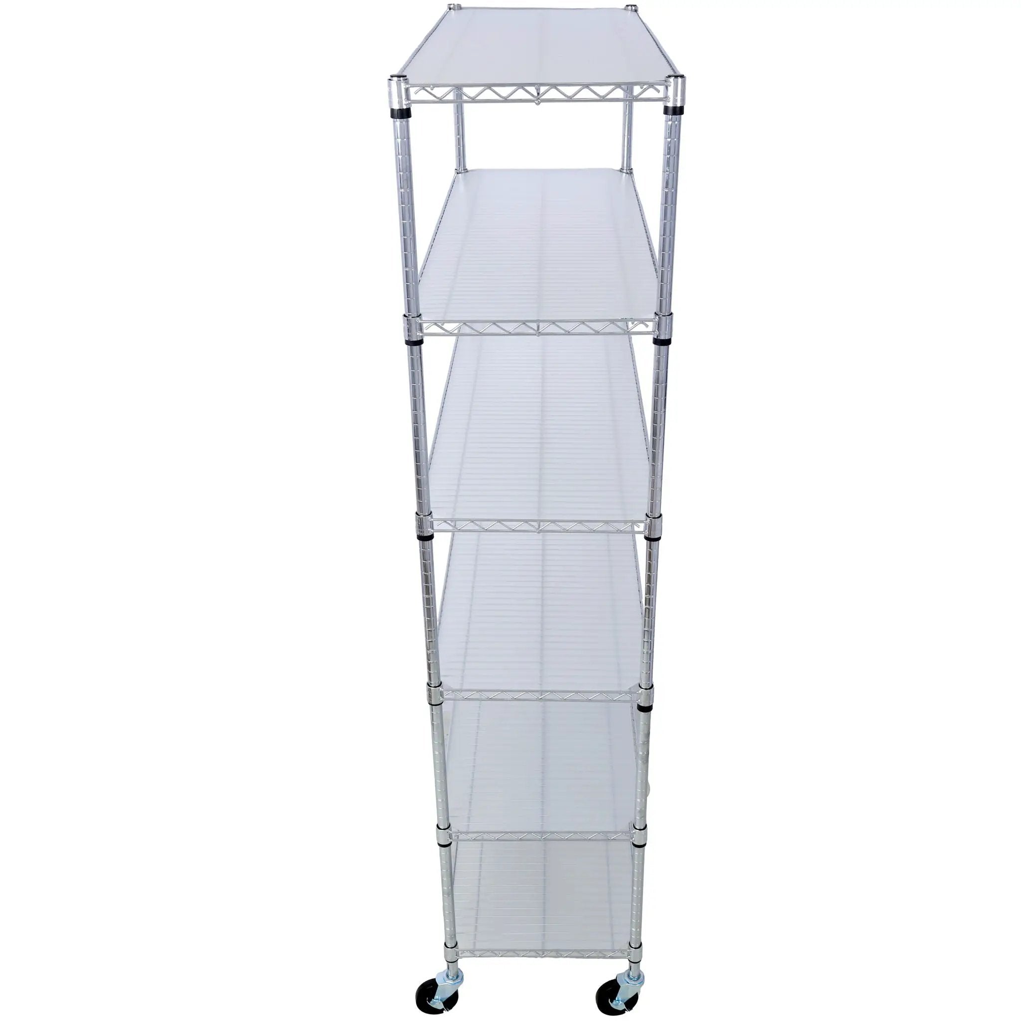 6 Tier 6000Lbs Capacity Nsf Metal Shelf Wire Shelving Unit, Heavy Duty Adjustable Storage Rack With Wheels & Shelf Liners For Commercial Grade Utility Steel Storage Rack by HouseOfZazla