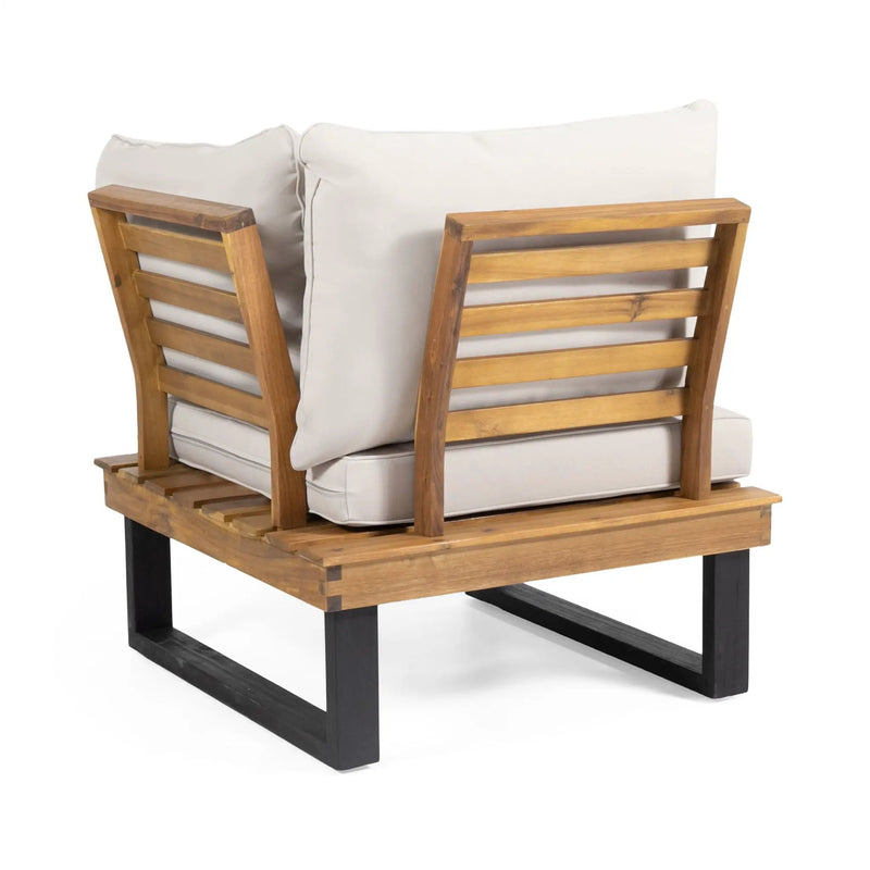 Sebastian Hand Crafted 4 Piece Sofa Set with Water Resistant Cushions by HouseOfZazla