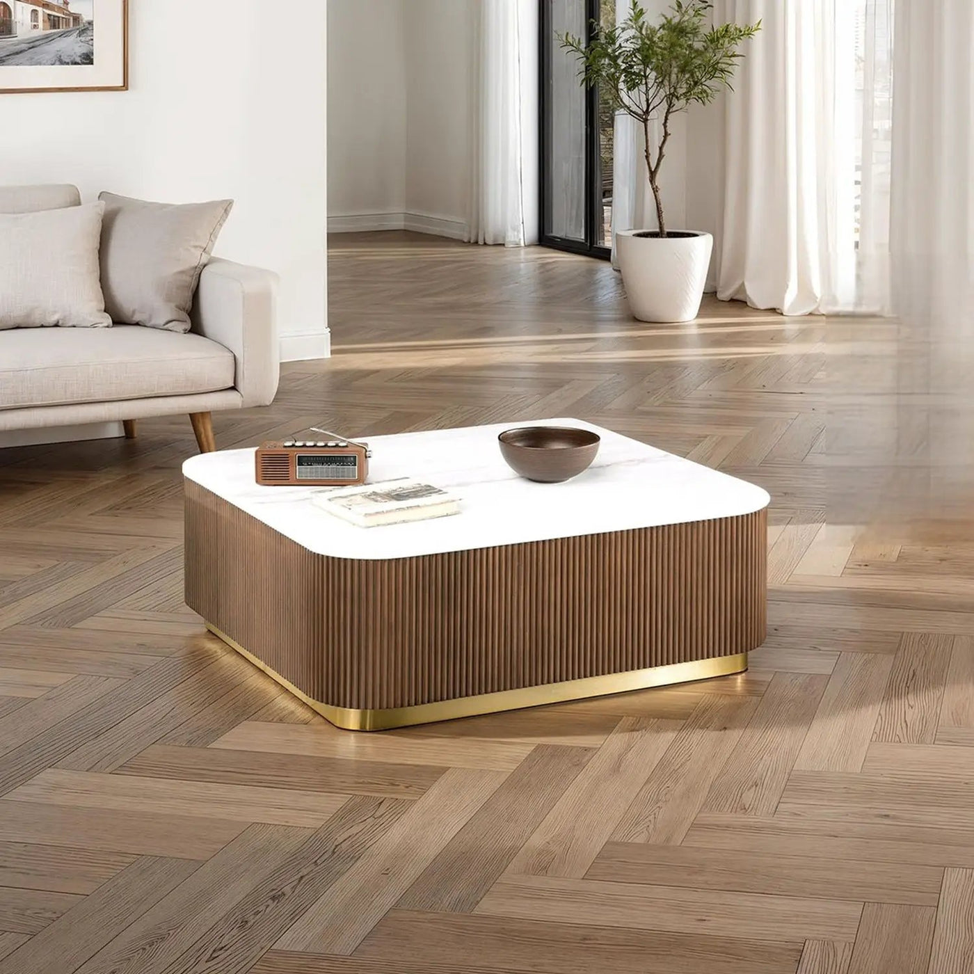 Contemporary Square Table by Unique Piece Furniture