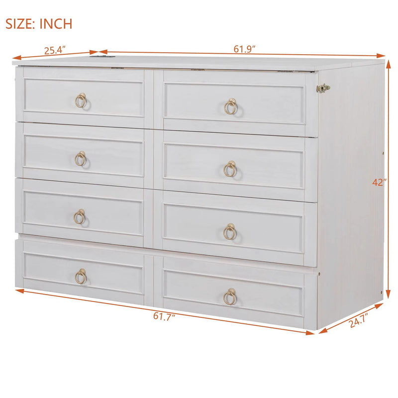 Murphy Bed With Large Drawers And Stylish Design by HouseOfZazla