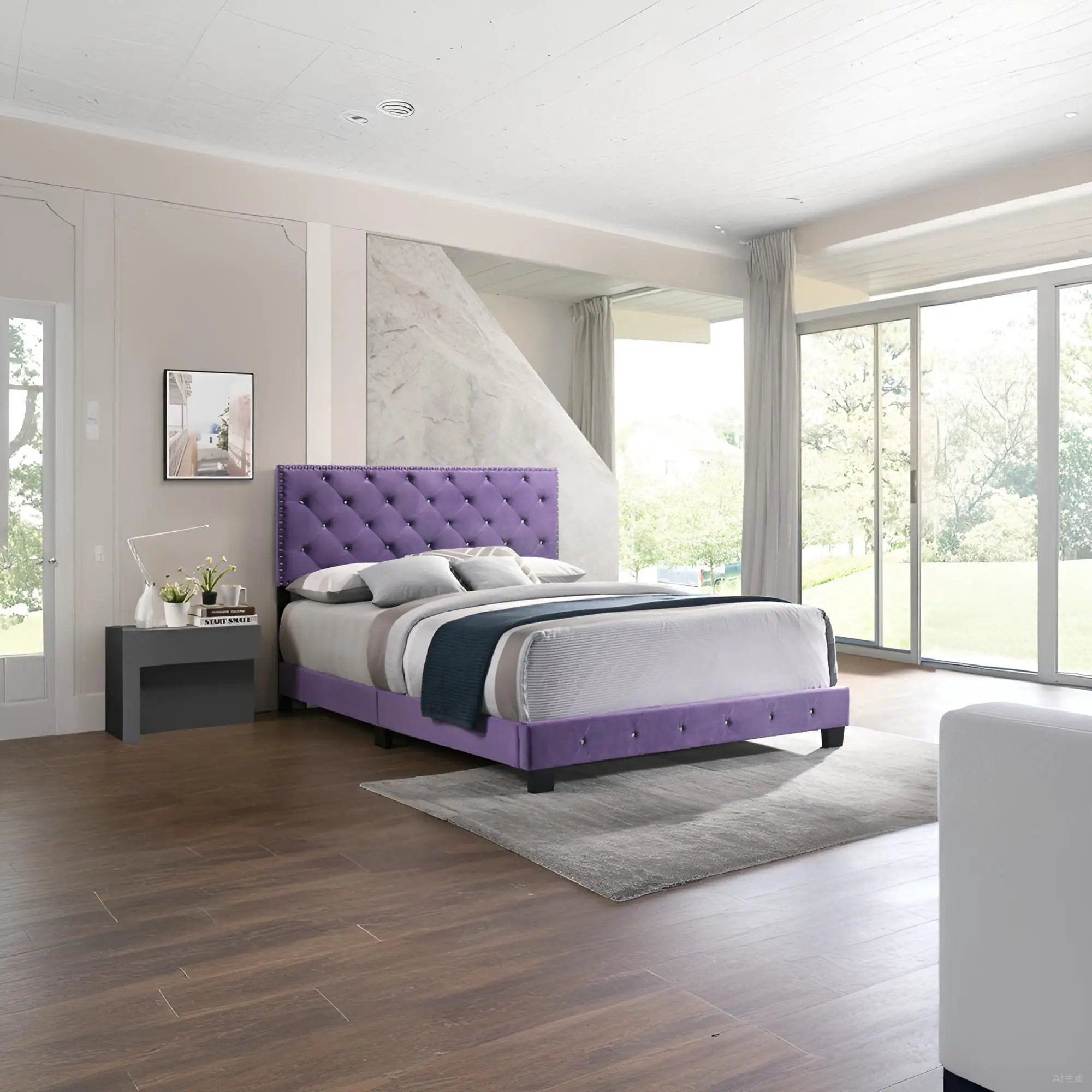 Luxurious Upholstered Bed by HouseOfZazla