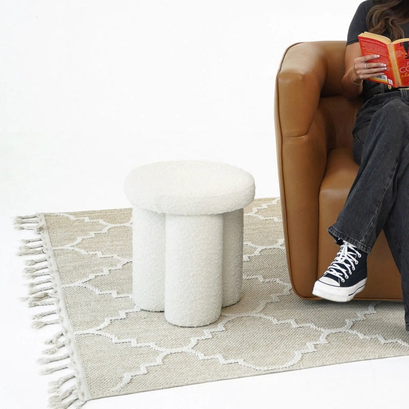 Wesley - Stool - Ivory by HouseOfZazla