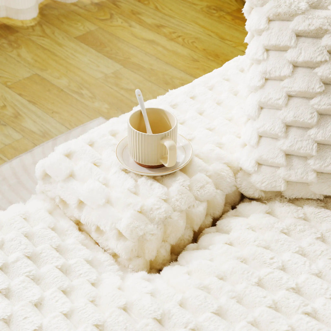 Double Chaise Lounge With Full Compressed Sponge by HouseOfZazla