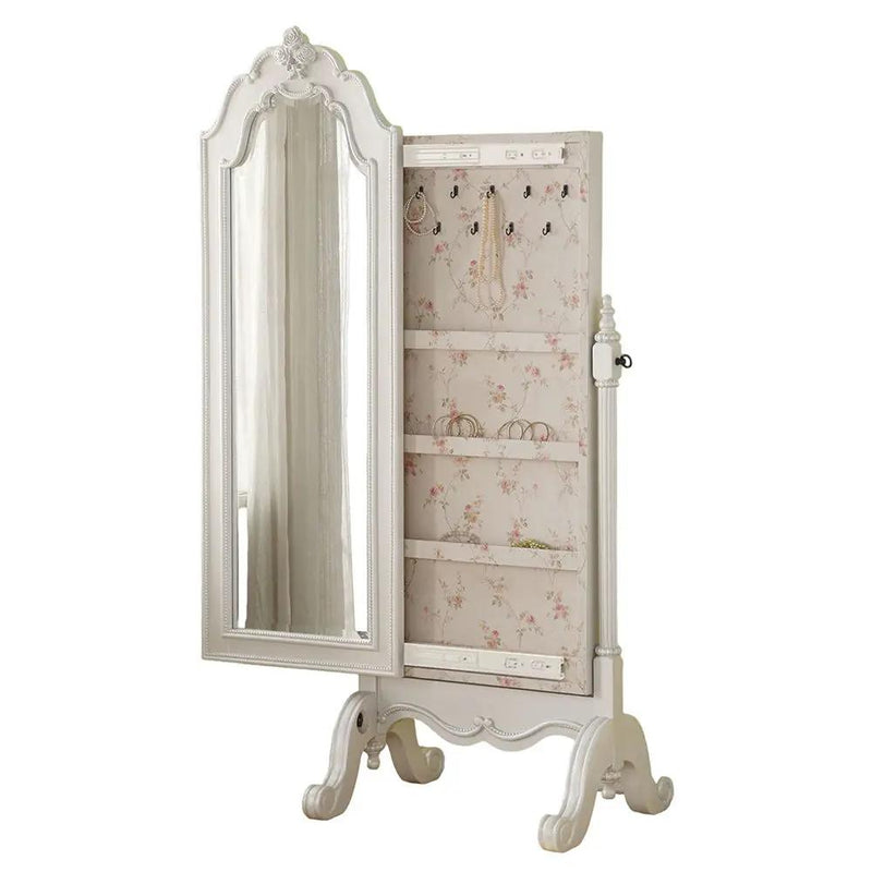 Edalene - Jewelry Armoire - Pearl White by Unique Piece Furniture
