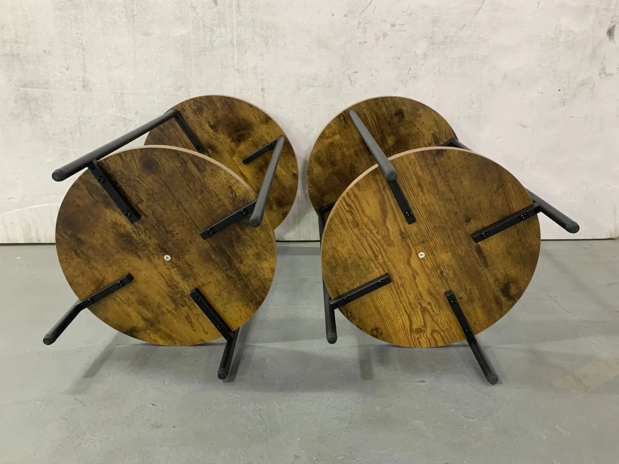 3-Piece Coffee Table and End Table Set (Rustic Brown) by HouseOfZazla