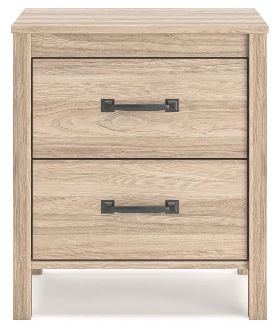 Battelle - Two Drawer Night Stand - Tan by Unique Piece Furniture