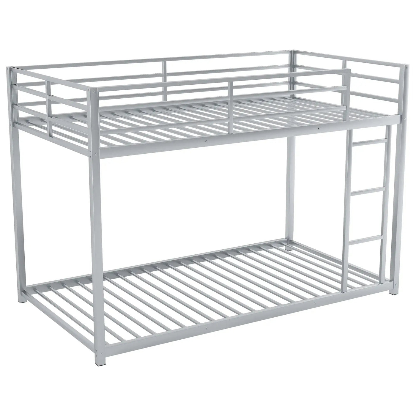 Metal Bunk Bed, Low Bunk Bed With Ladder by Unique Piece Furniture
