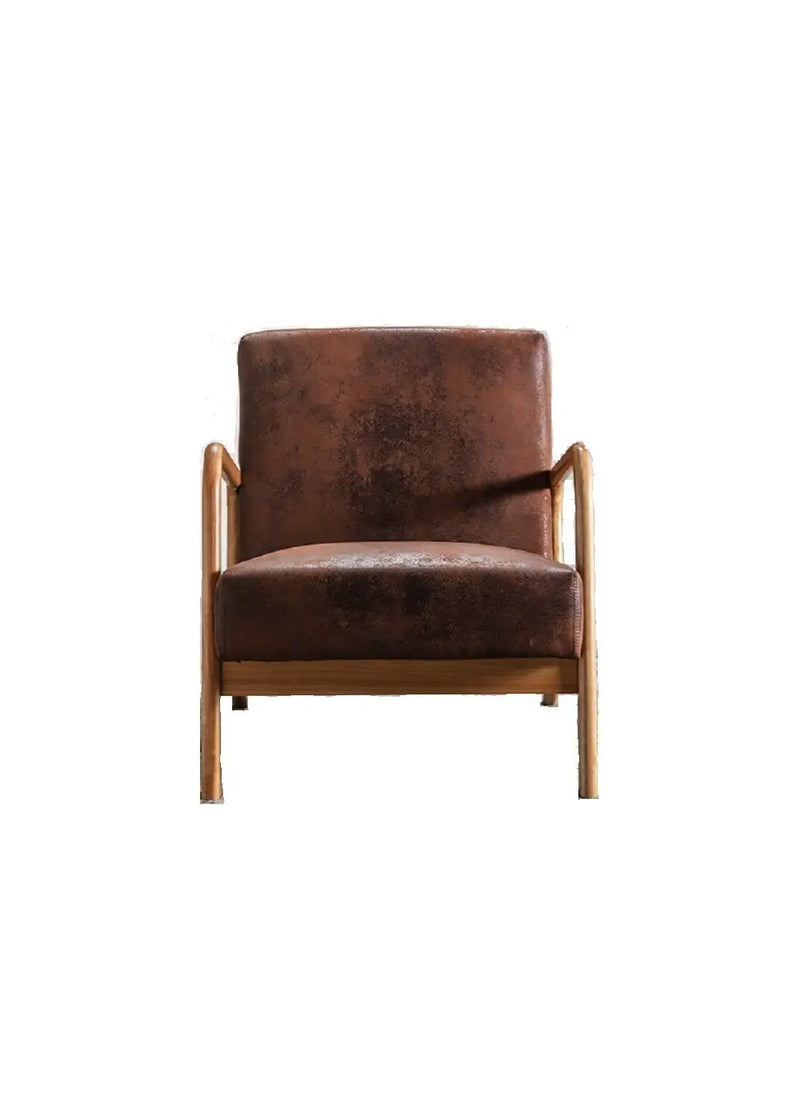 Classic Mid-Century Modern Accent Chairs, Open Framed Armchair With Cushioning by HouseOfZazla