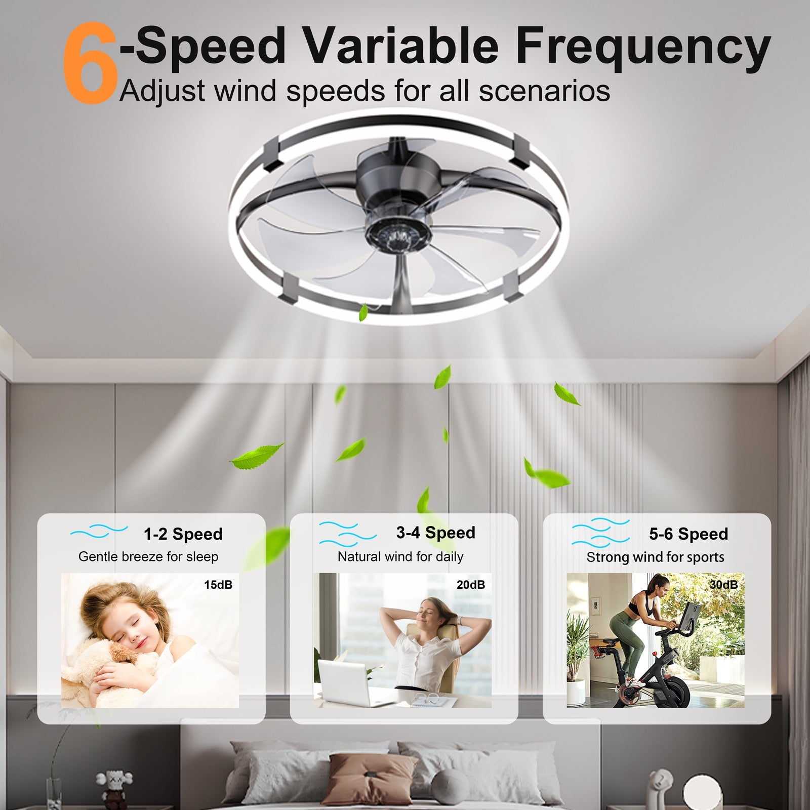 23.6'' LED Ceiling Fan Light with Remote and DC Motor by HouseOfZazla
