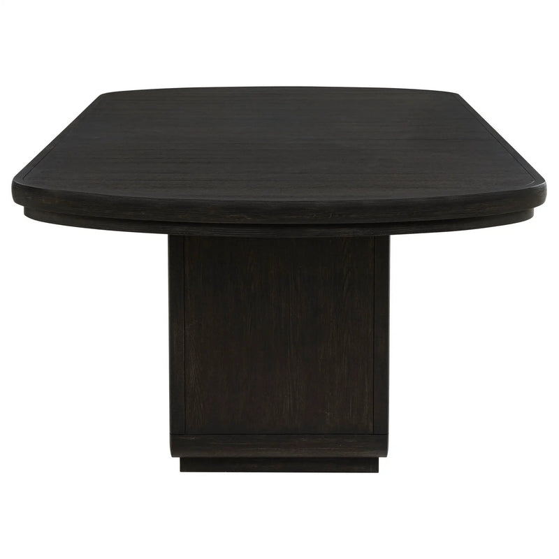 Leandro 9-piece Rectangular Dining Table Set Burnished Black by Unique Piece Furniture