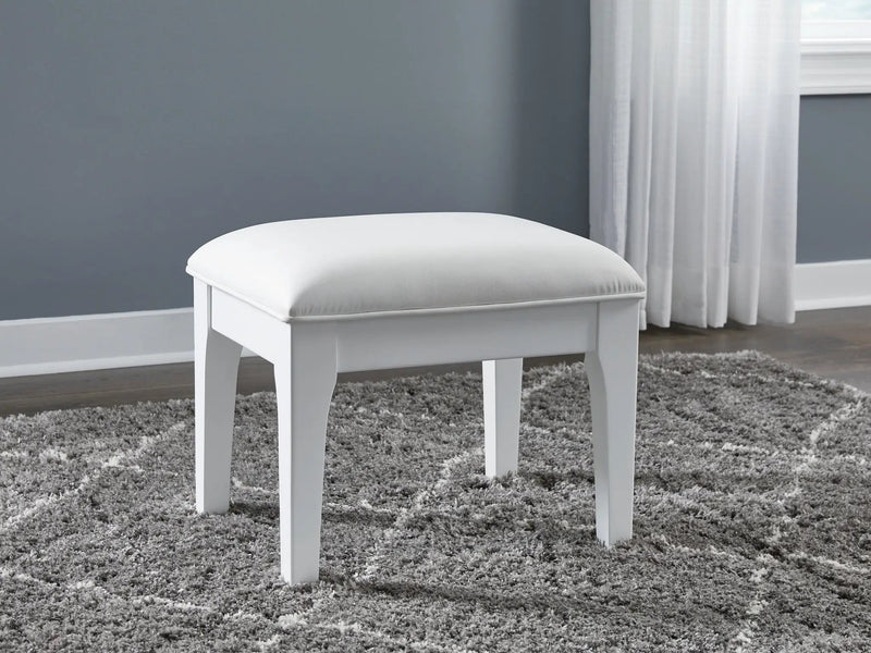 Chalanna - Vanity Stool - White by Unique Piece Furniture