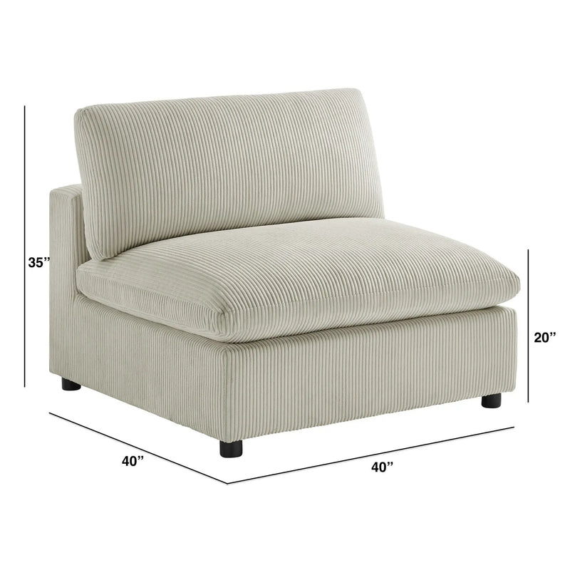 Chelsea - Armless Chair by HouseOfZazla