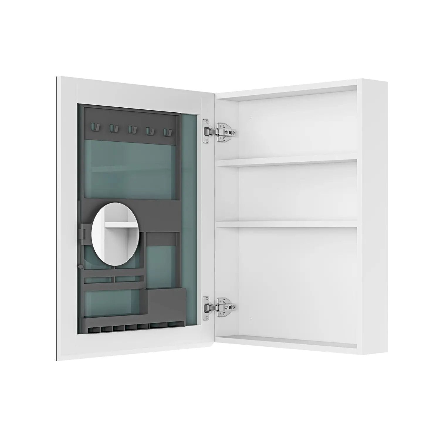 20'' W x 26'' H Surface Frameless Mirror Medicine Cabinet by HouseOfZazla