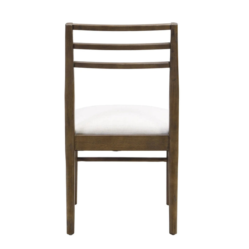 Farmhouse Style Dining Chair Set With Ladder Back Design by HouseOfZazla
