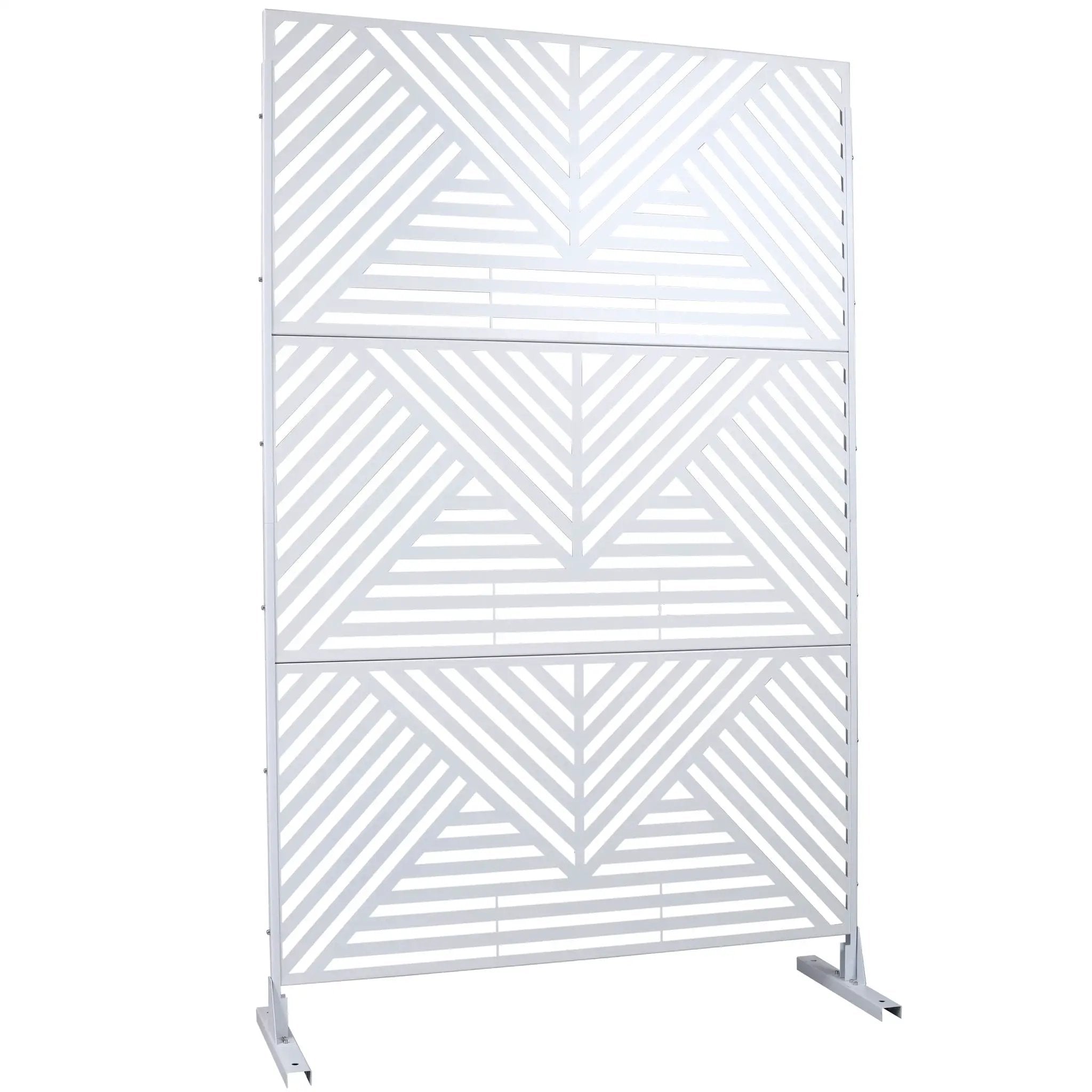 Freestanding Outdoor & Indoor Freestanding Metal Privacy Screen by Unique Piece Furniture