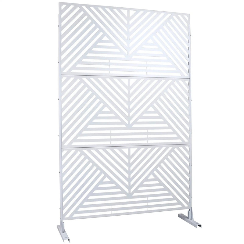 Freestanding Outdoor & Indoor Freestanding Metal Privacy Screen by Unique Piece Furniture