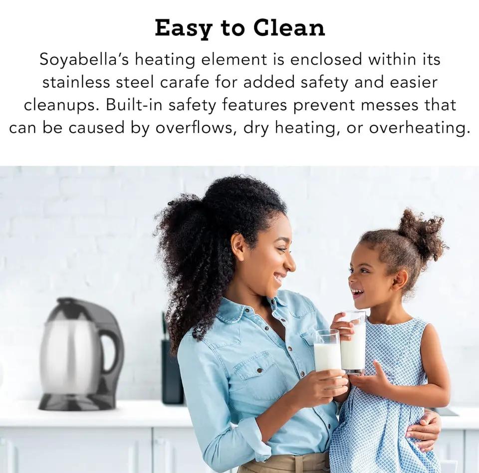 Open Box Tribest SB-130 Soyabella, Automatic Soy Milk and Nut Milk Maker Machine, Stainless Steel Large, Silver by Selzalot