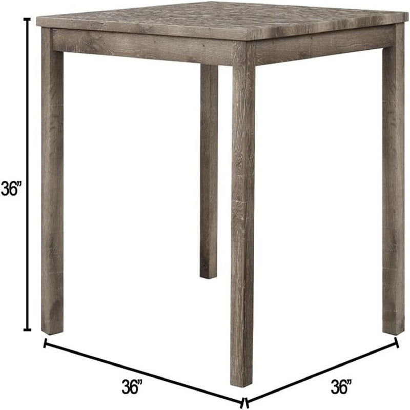 Transitional Counter Dining Set With 4 Tufted Stools by HouseOfZazla