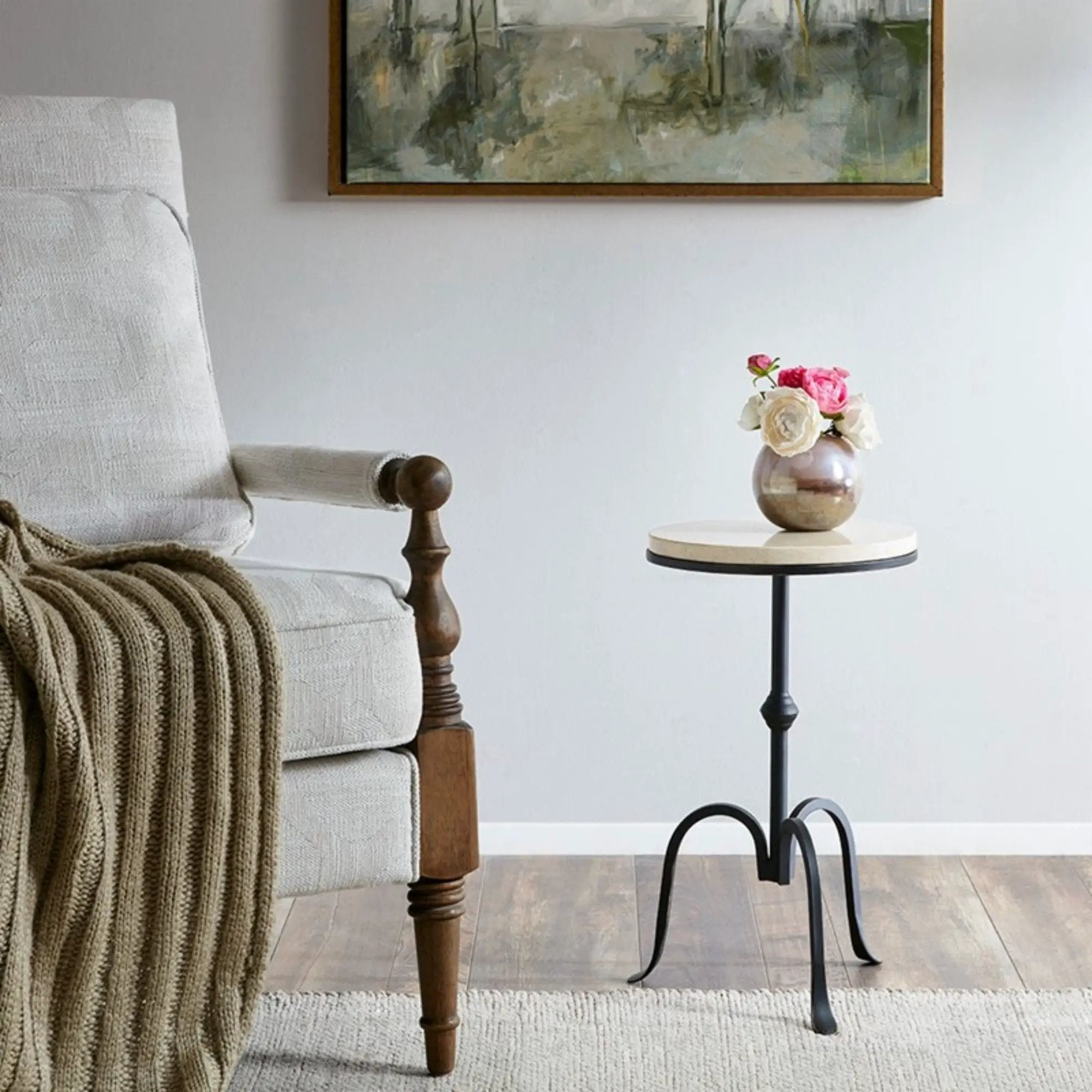 Gaberial - Accent Table With Top - Black by HouseOfZazla
