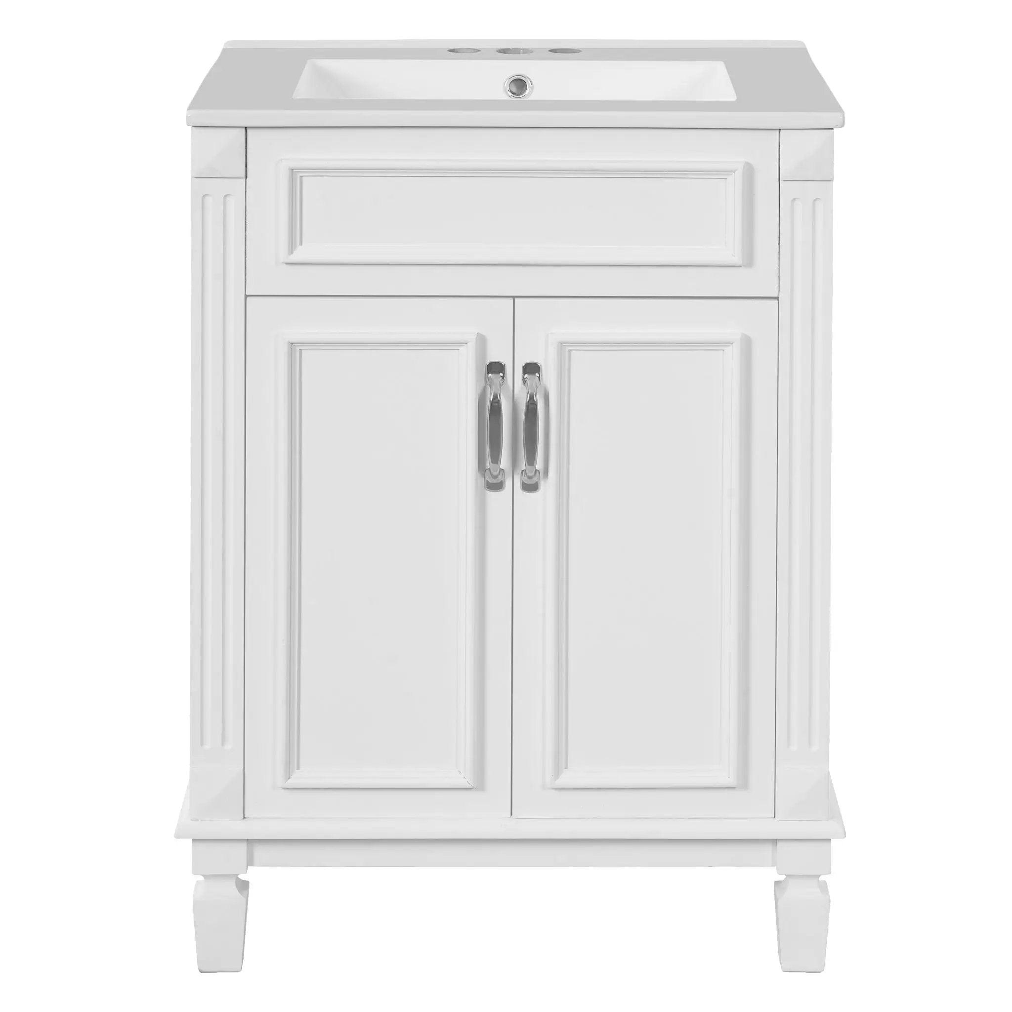 Bathroom Vanity With Top Sink, Cabinet With 2 Soft Closing Doors by Unique Piece Furniture