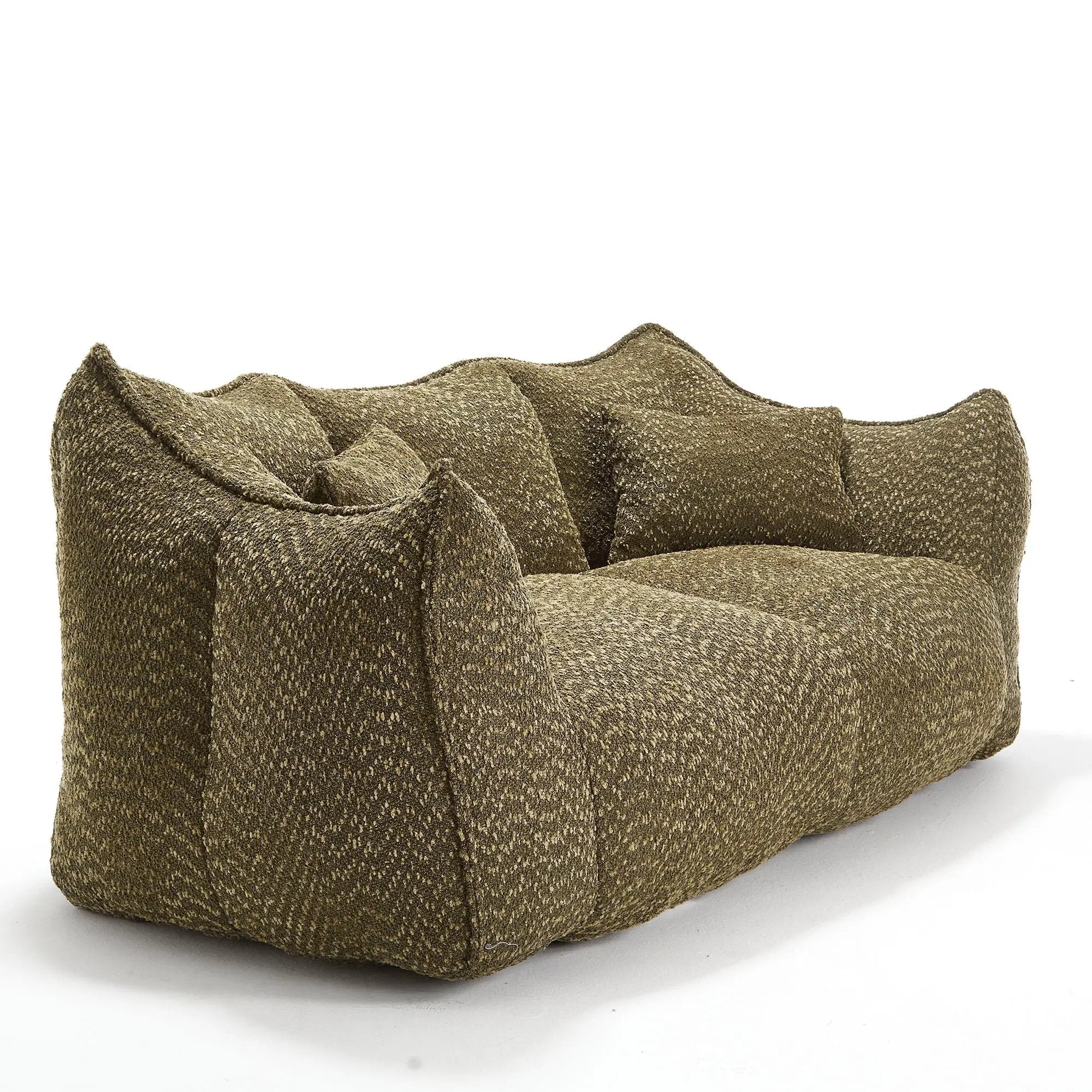 Comfortable Dual Beanbag Chair With High Resilience Foam Core For 2 People by HouseOfZazla