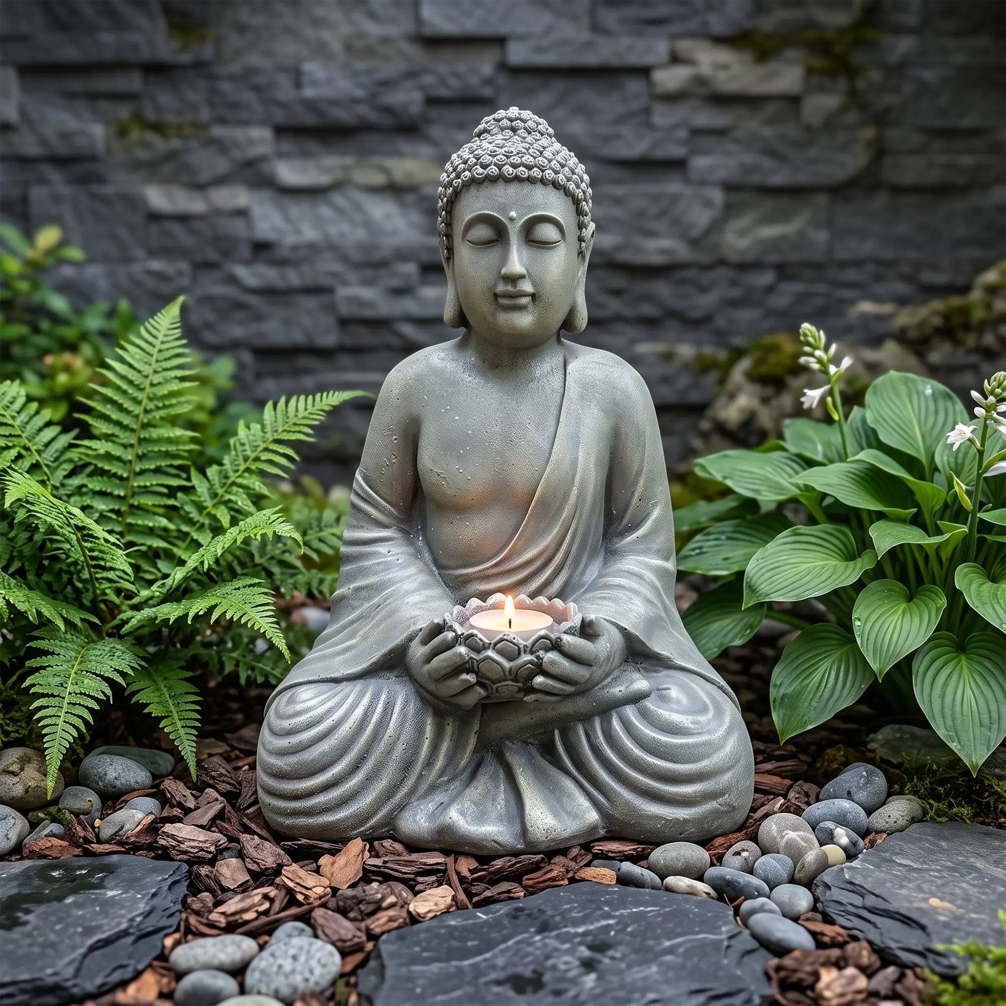 Magnesium Oxide Buddha Statue by HouseOfZazla