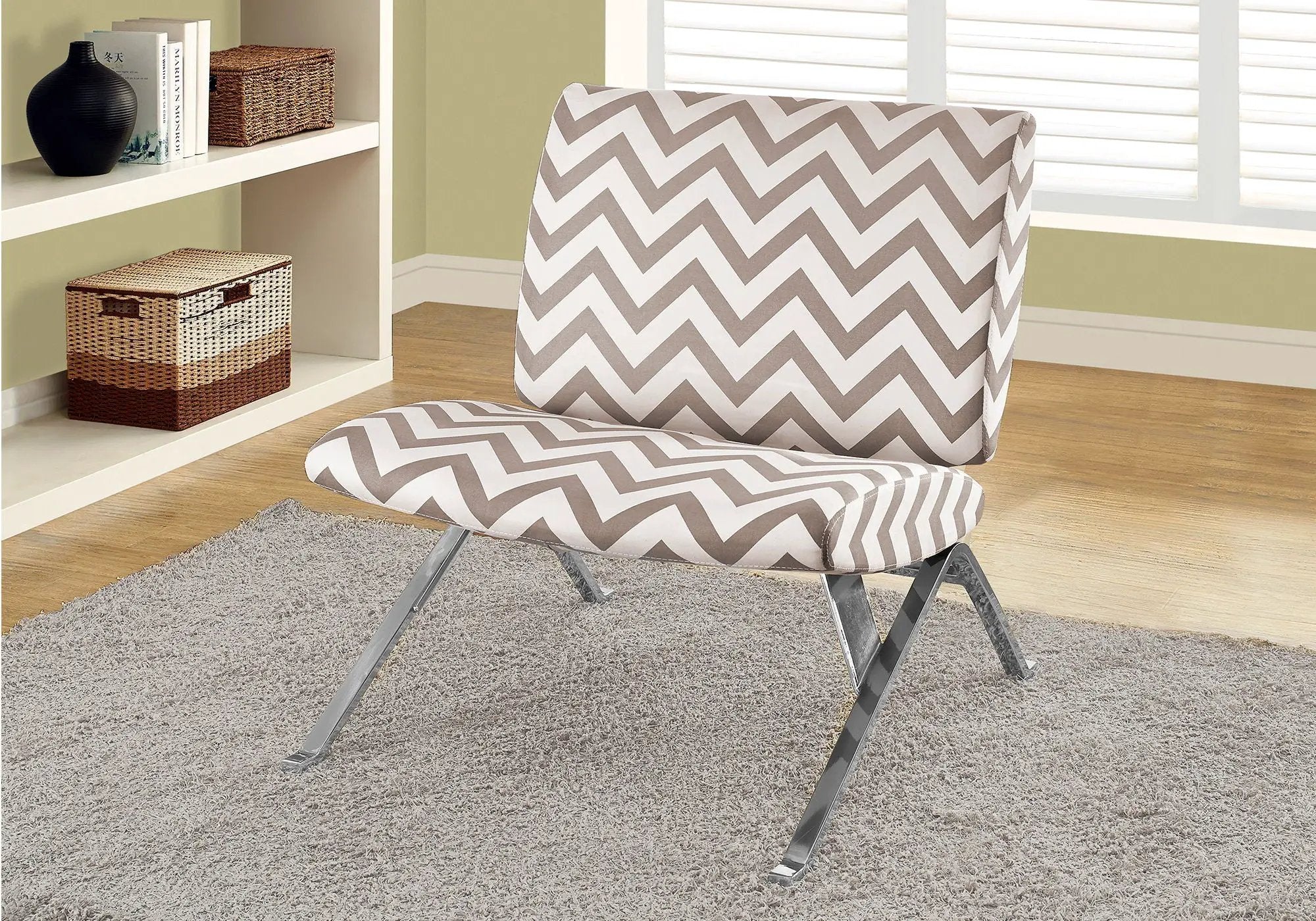 Accent Chair, Armless, Fabric, Living Room, Bedroom, Contemporary, Modern by Unique Piece Furniture