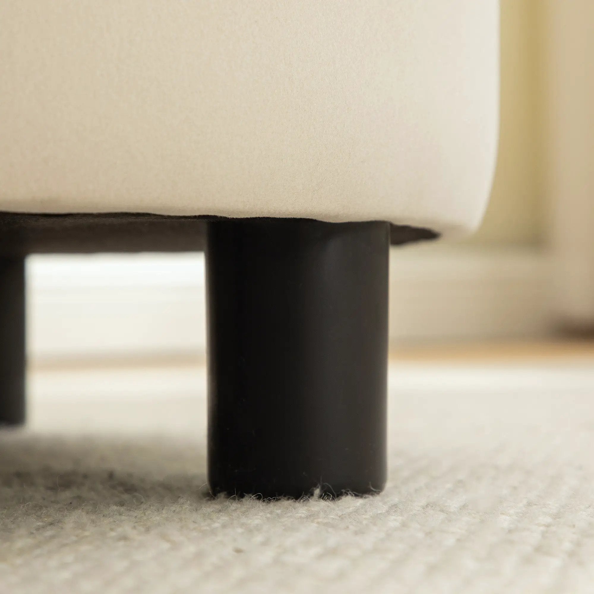 29.33"W Upholstered Round Ottoman With Reversible Lid by HouseOfZazla