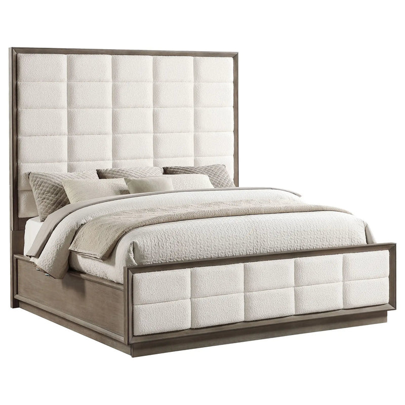 Durango 80-inch Eastern King Panel Bed Taupe Oak by Unique Piece Furniture