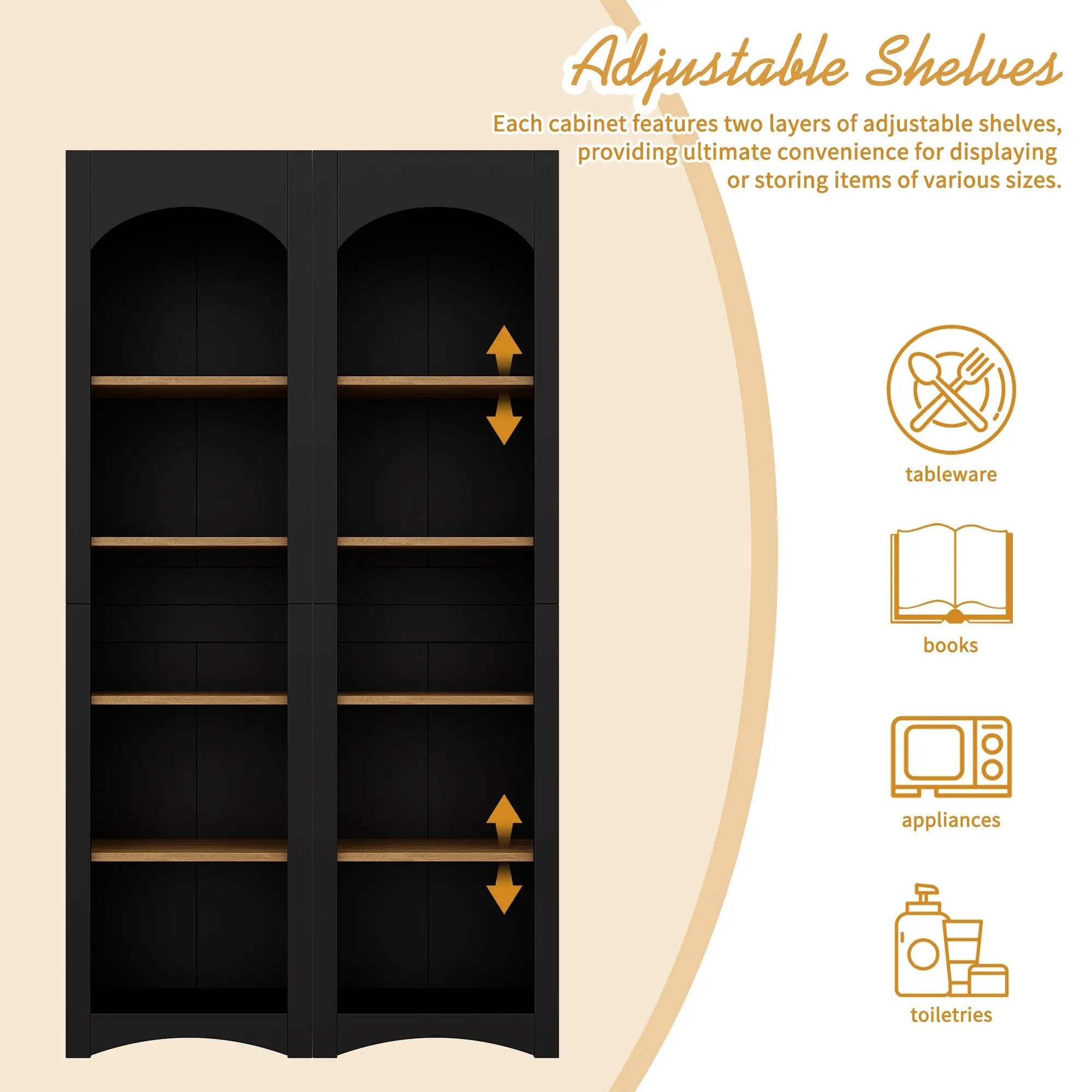 On-Trend Free Standing 5 Tier Bookshelves, Bookcases Set of 2 by HouseOfZazla